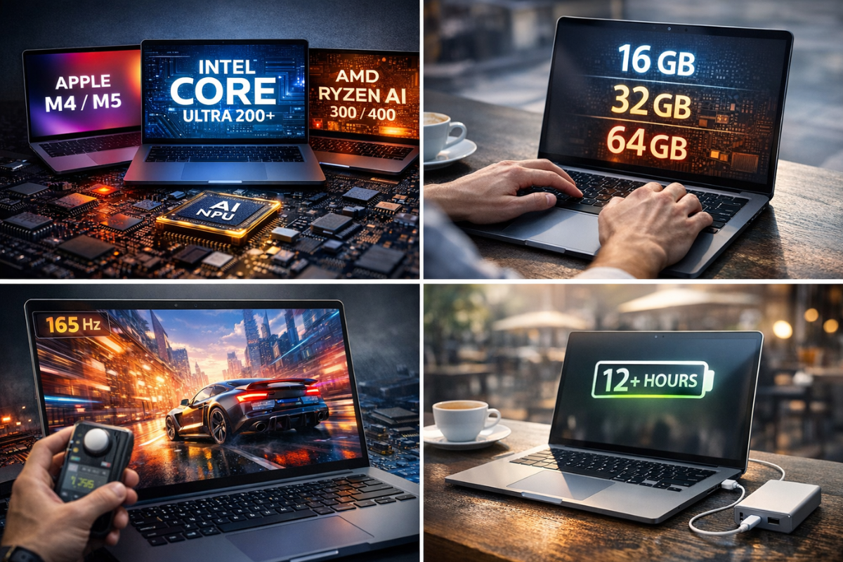 Мікросхема з написом AI NPU, логотипи Apple, Intel та AMD